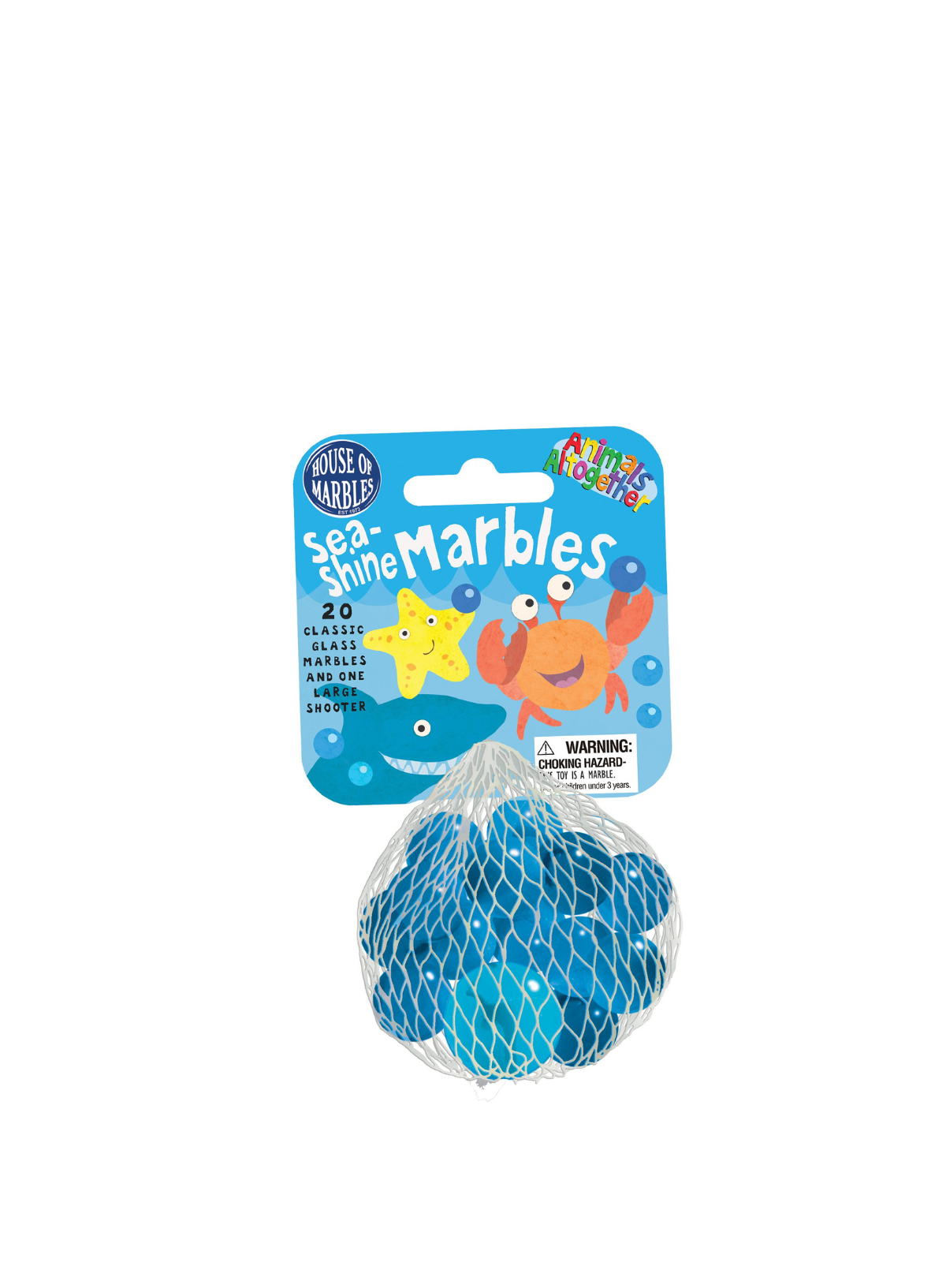 House of Marbles Sea-Shine Net bag of Marbles