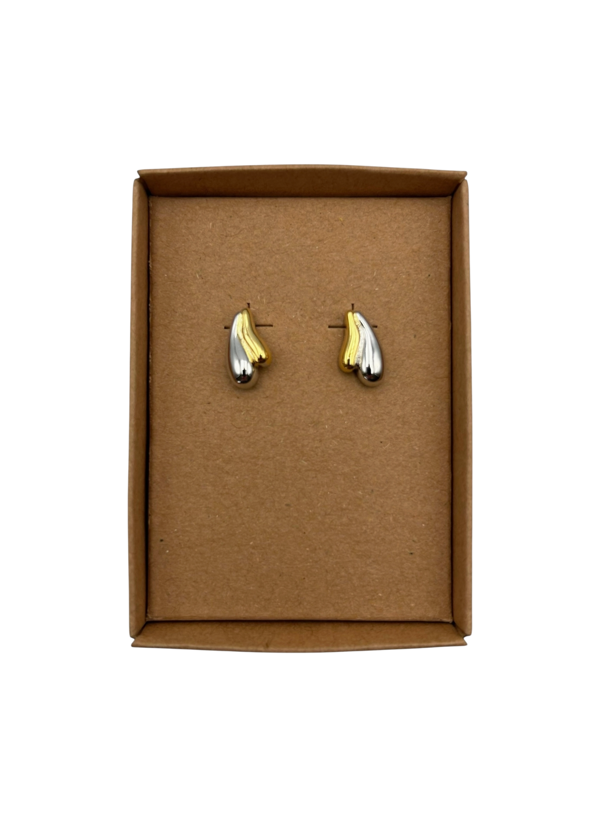 Sixton Gold and Silver Droplet Earrings