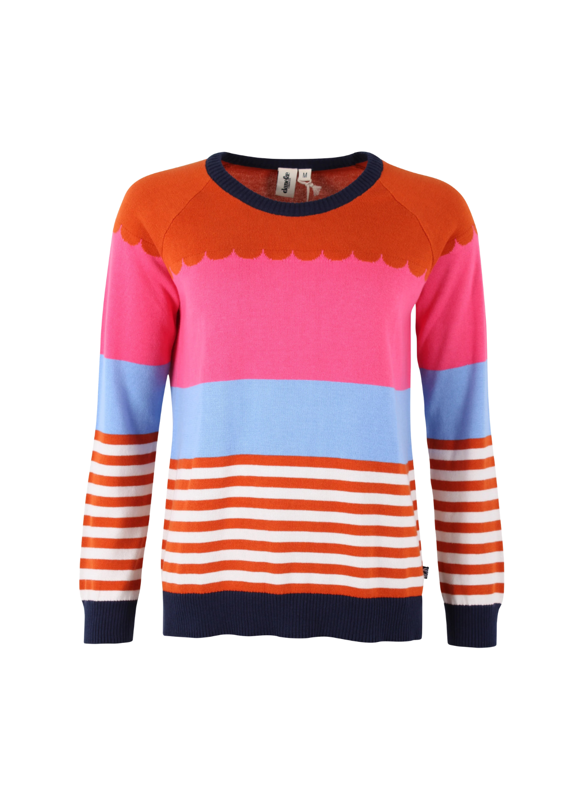 Danehappy Cotton Knit Sweat in Light Rust Multi from Danefae