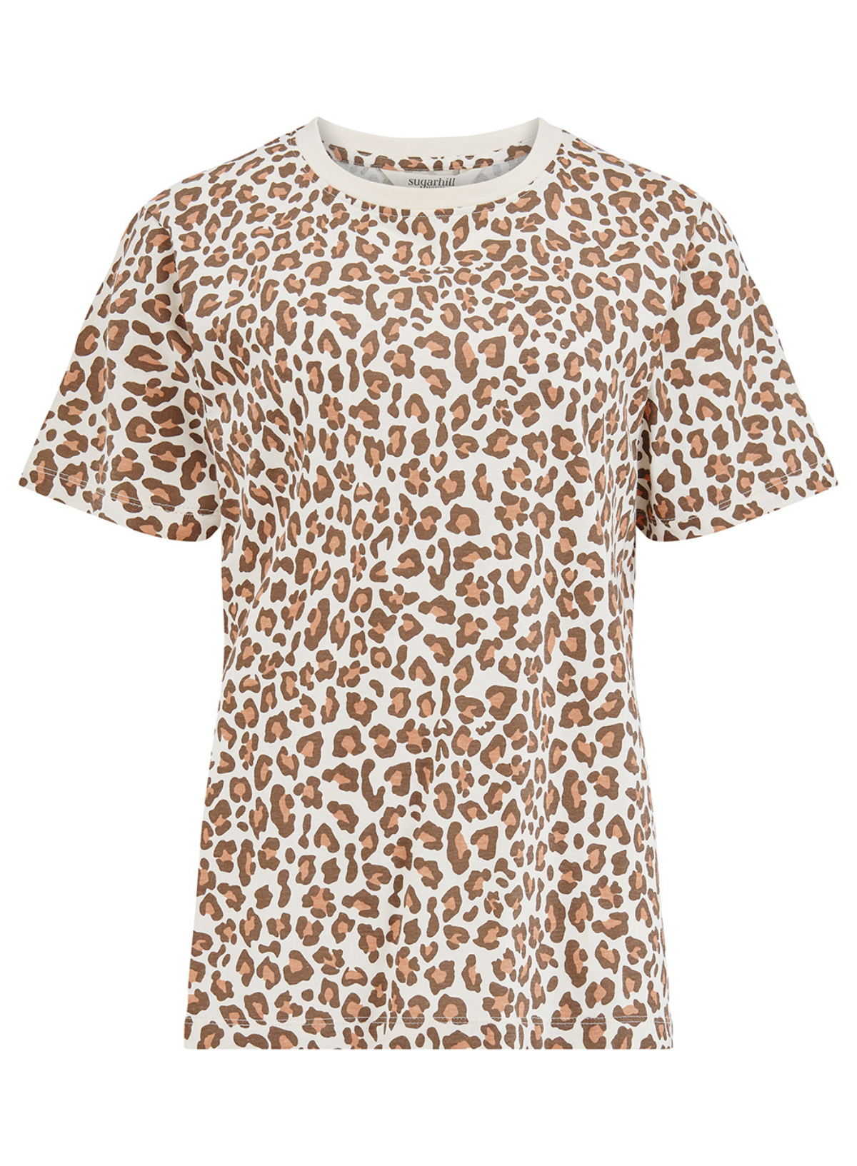 Sugarhill Maggie T-Shirt in Cream, Classic Leopard