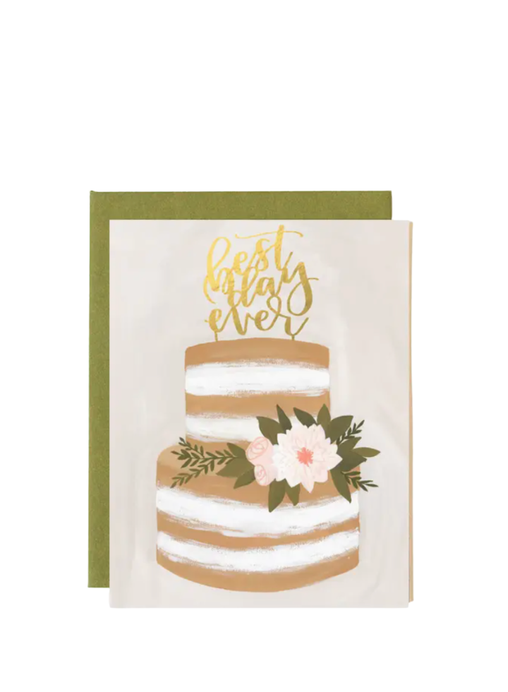 1Canoe2 Best Day Ever Wedding Card