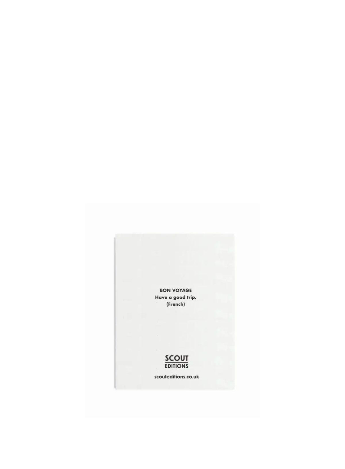 Bon Voyage' Mini Card from Scout Editions