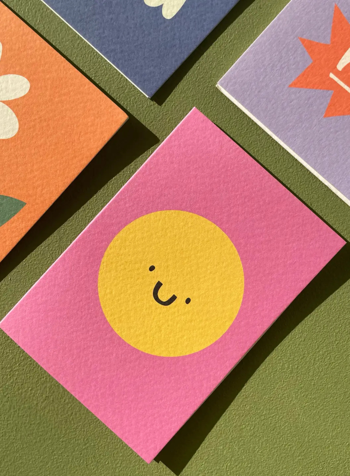 Pack of 6 Mini Smiley Face Cards A7 from Rumble Cards