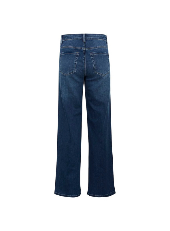 Karla HW Wide Jeans in Medium Blue Wash from Kaffe