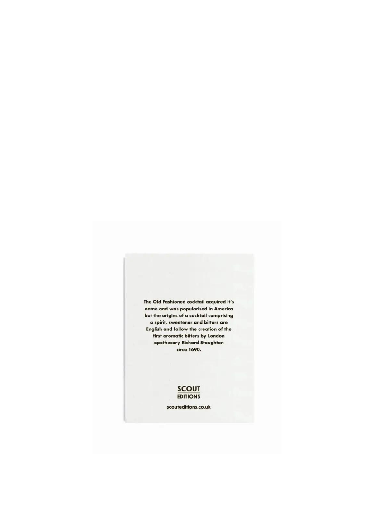 Old Fashioned' Cocktail Mini Card from Scout Editions