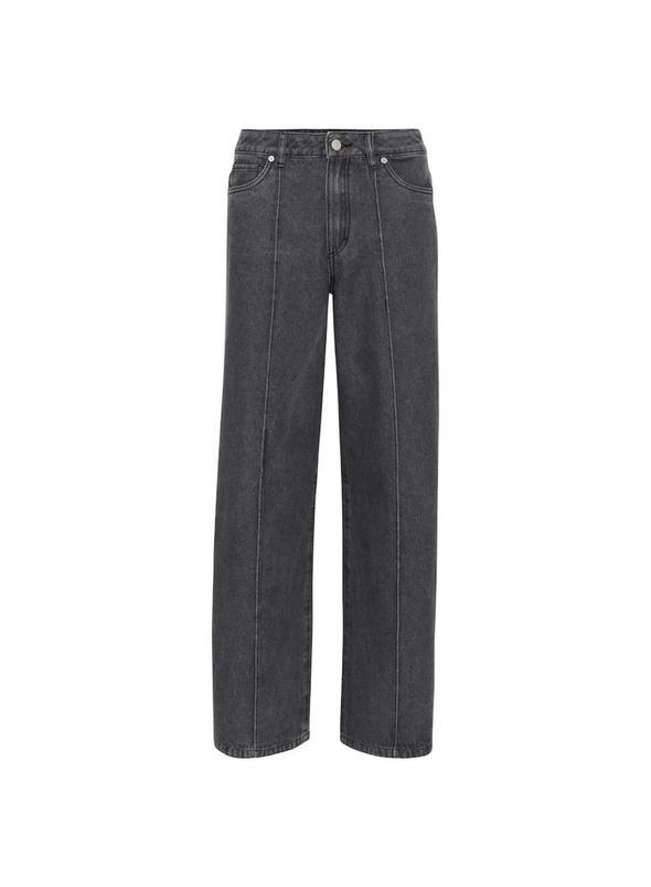 Khloe Pintuck Jeans in Medium Grey Denim from Kaffe