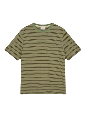 Kikki Jacq Stripe Tee in Sage from Anerkjendt