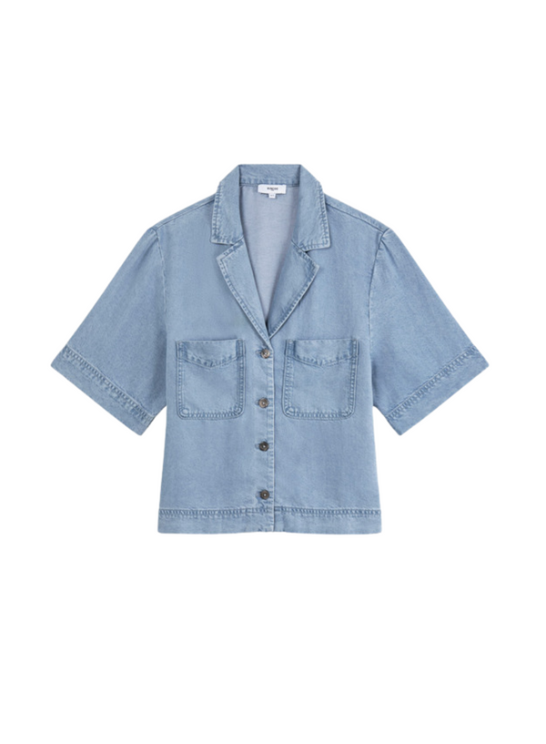 Laban Shirt in Jeans Clair from Suncoo