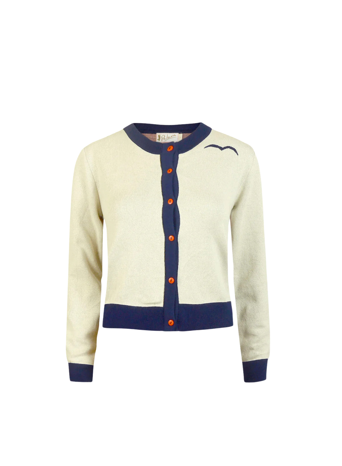 Vera Jacquard Cardigan in Cream Lighthouse from Palava