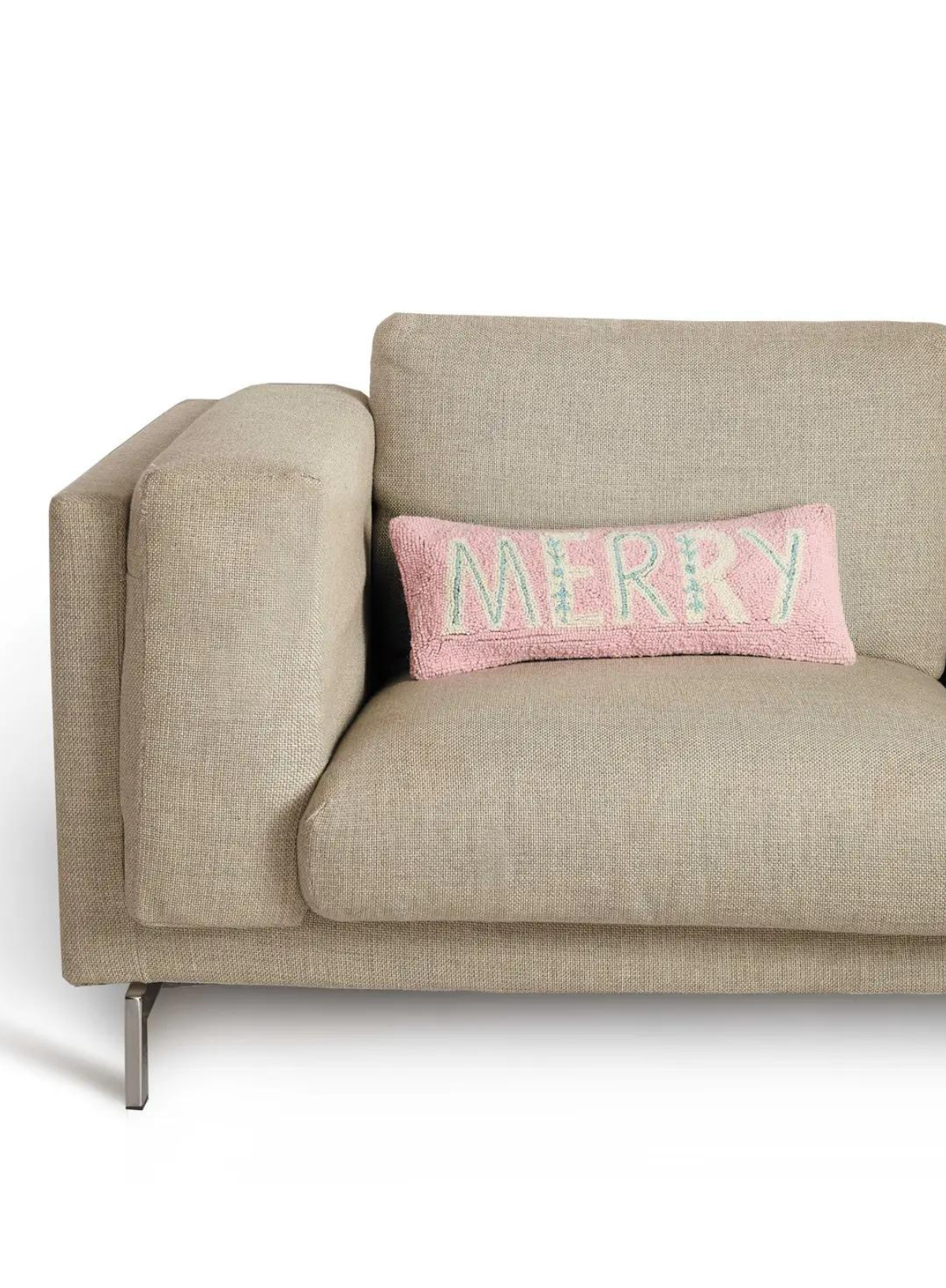 Merry Hook Cushion in Pink from Peking Handicraft