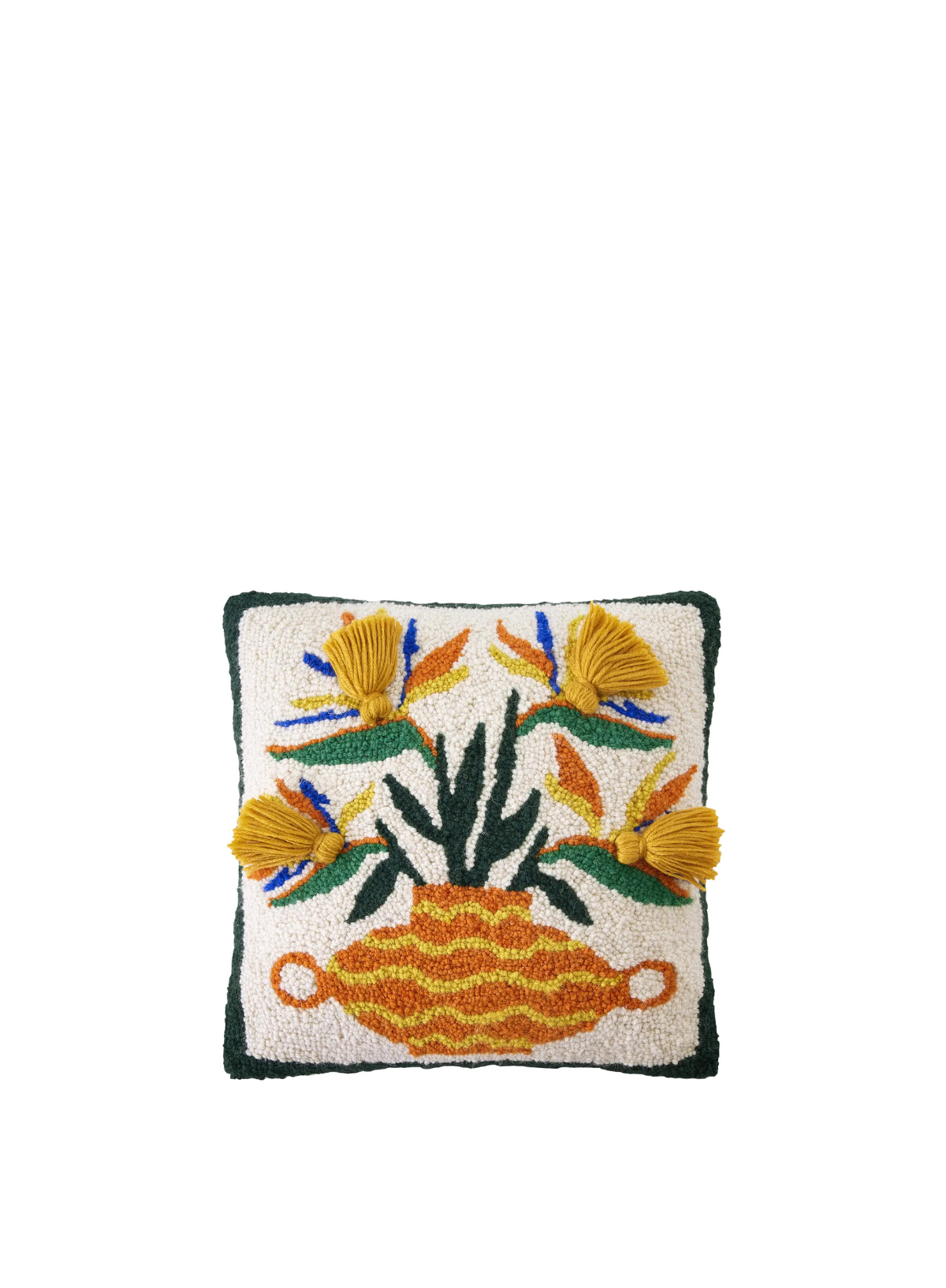 Strelitzia with Tassels Hook Cushion from Peking Handicraft