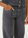 Khloe Pintuck Jeans in Medium Grey Denim from Kaffe