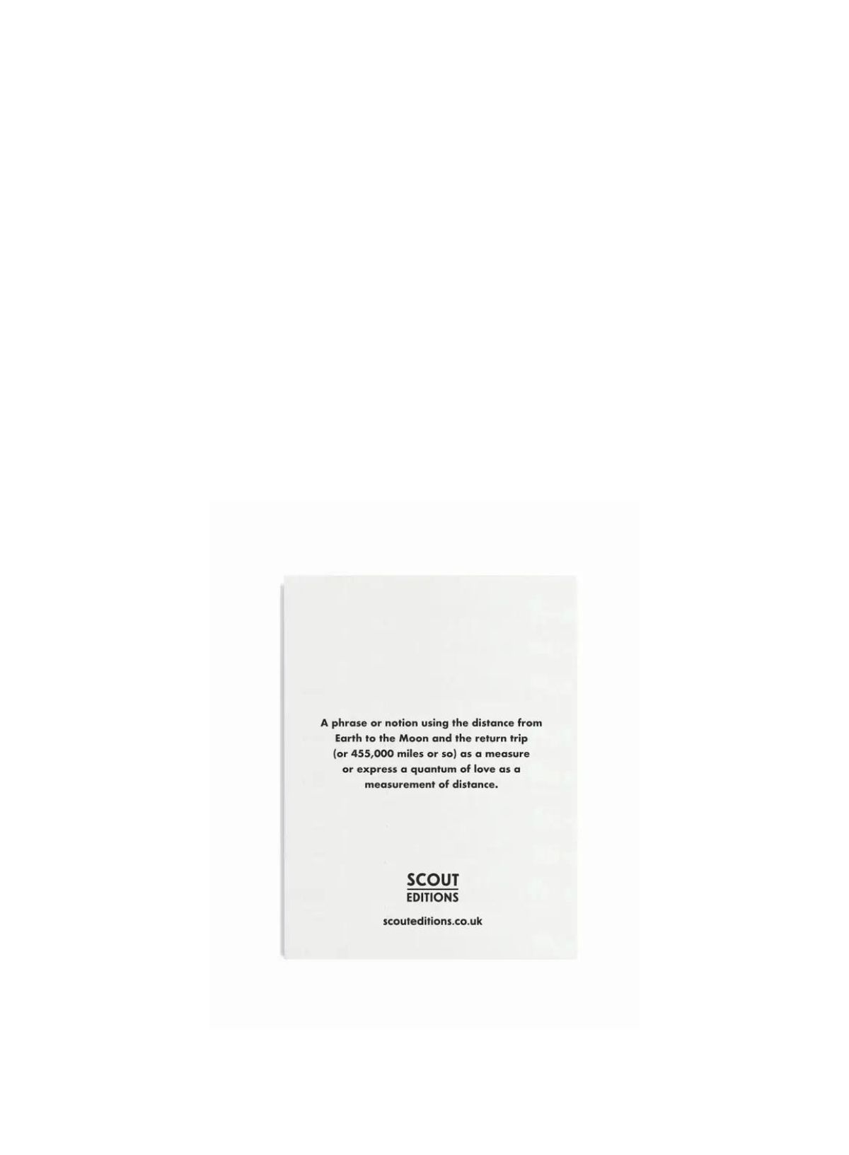To The Moon & Back' Mini Card from Scout Editions