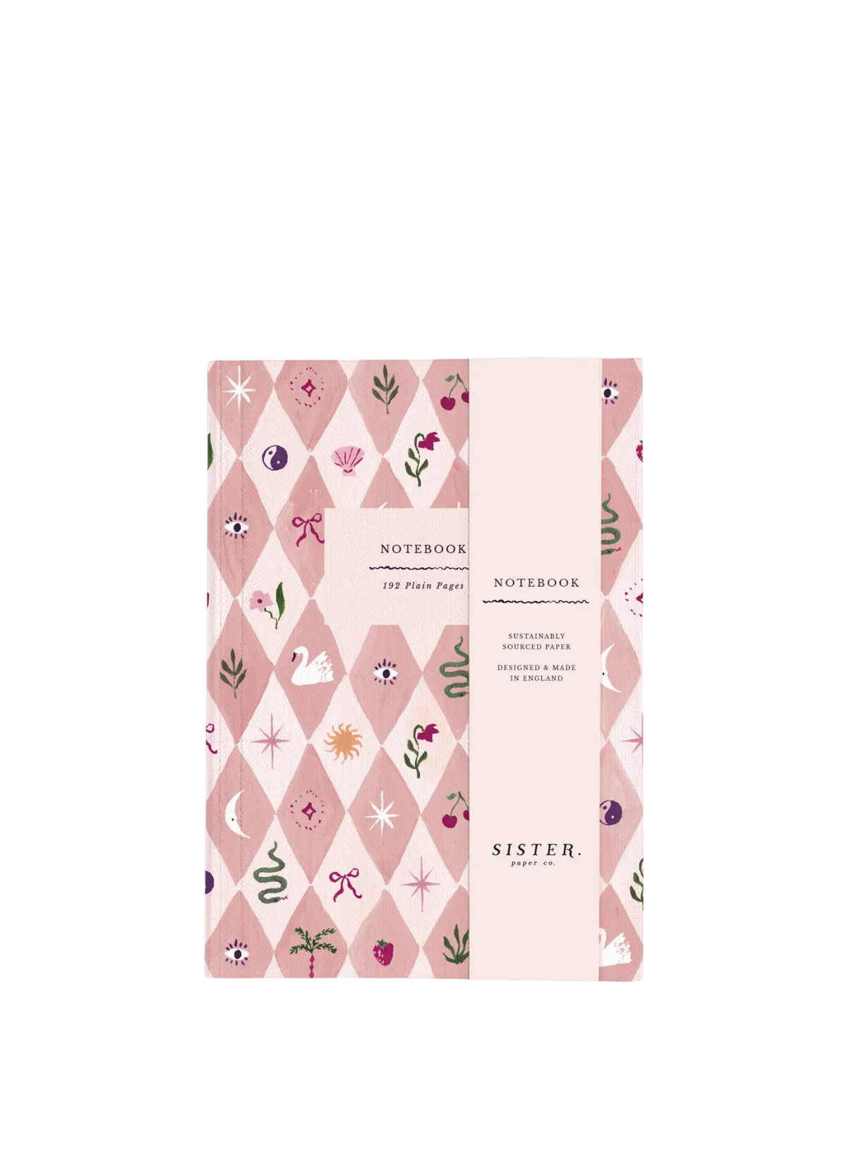 Sister Paper Co. Blush Harlequin Notebook