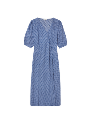 Virgo Printed Dress in Blue from Yerse