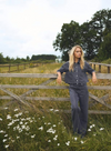Khloe Pintuck Jeans in Medium Grey Denim from Kaffe