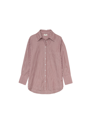 Siren Shirt in Ecru + Oxid Stripe from Yerse