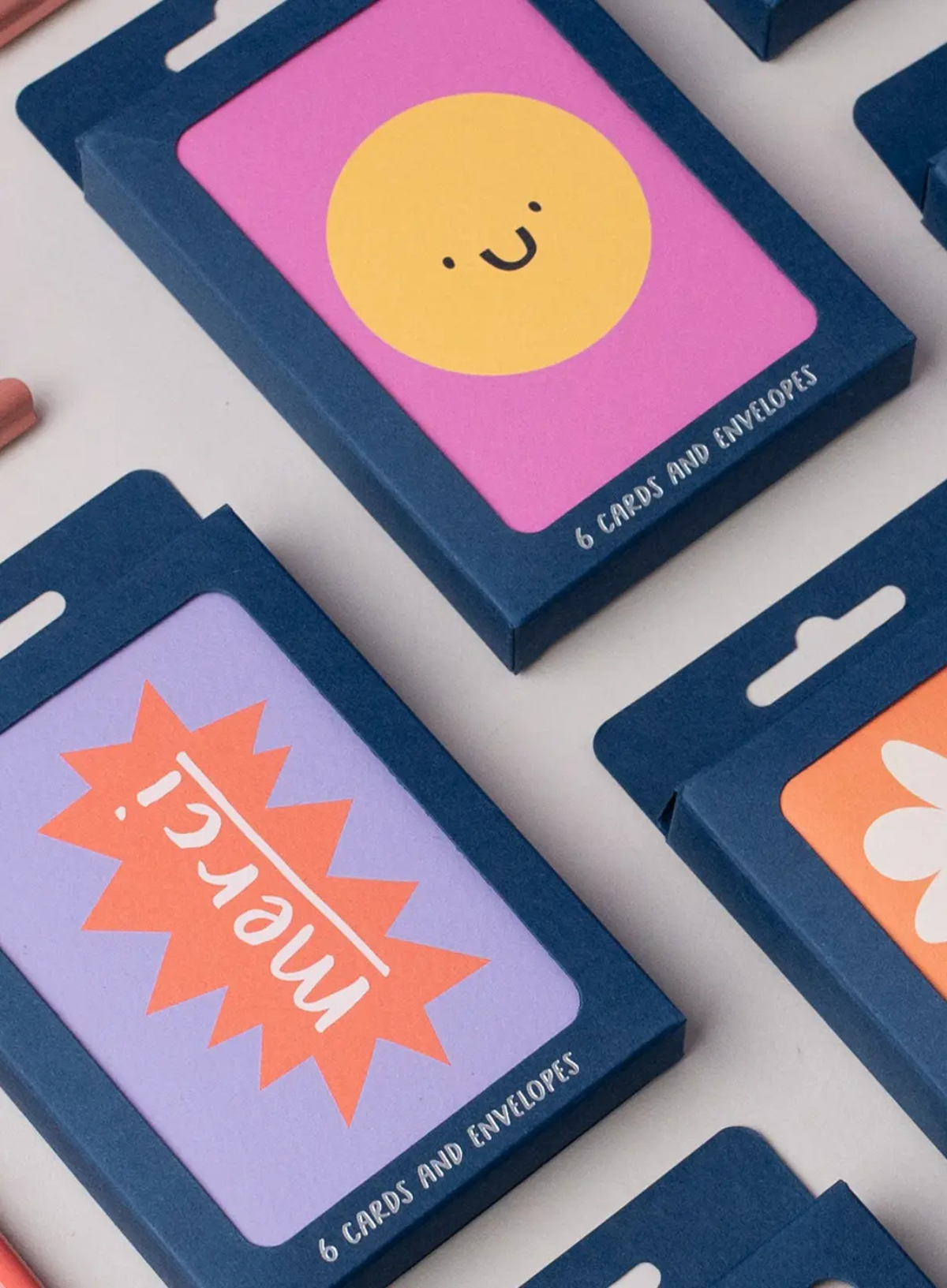 Pack of 6 Mini Merci Cards A7 Thanks from Rumble Cards