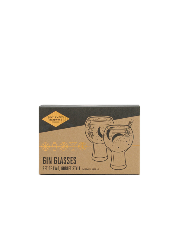 Gin Glasses Set of 2 from Gentlemen's Hardware