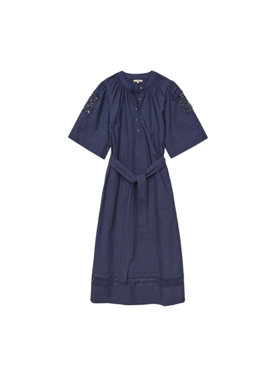 Hanoi Midi Dress in Navy from Yerse