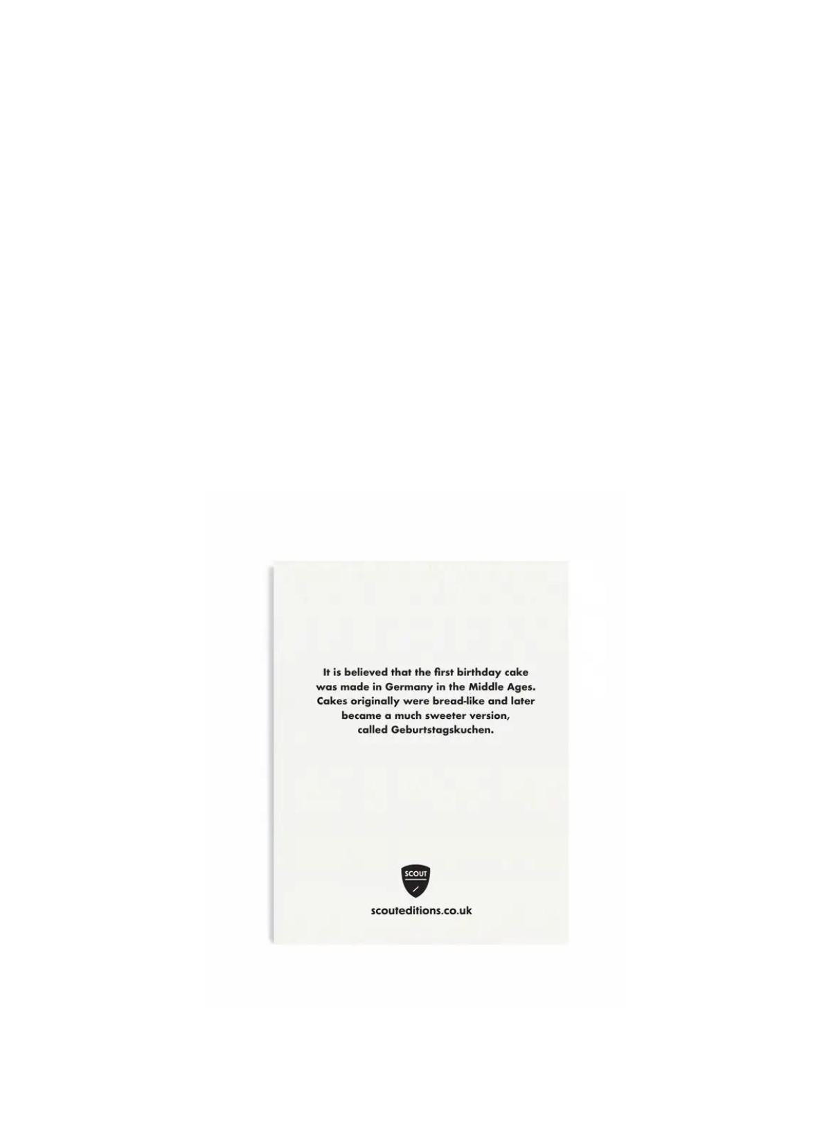 Cake Mini Card from Scout Editions