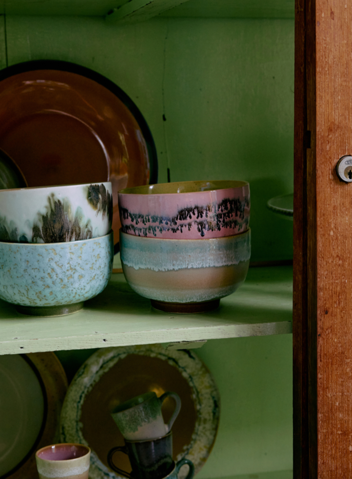 HK Living 70s Ceramics Noodle Bowl in Bubble