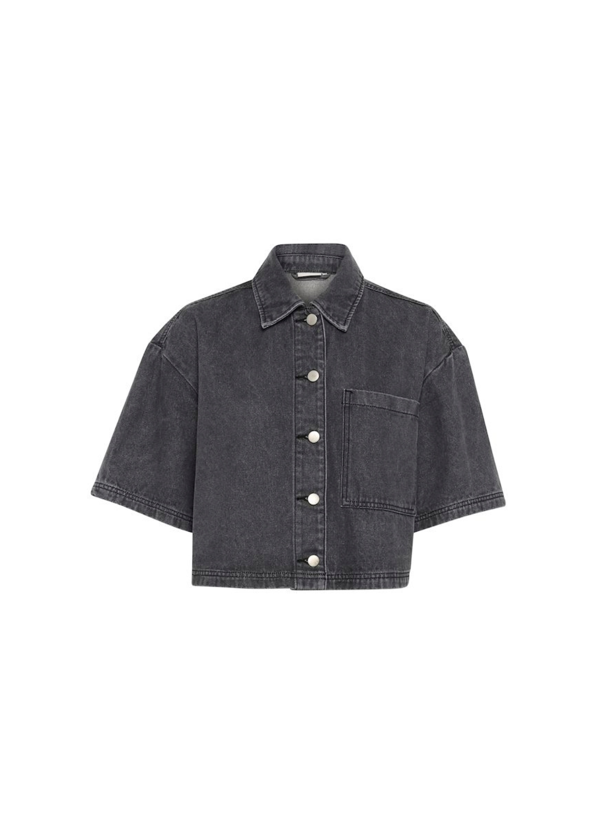 Khloe Denim Shirt in Medium Grey Denim from Kaffe