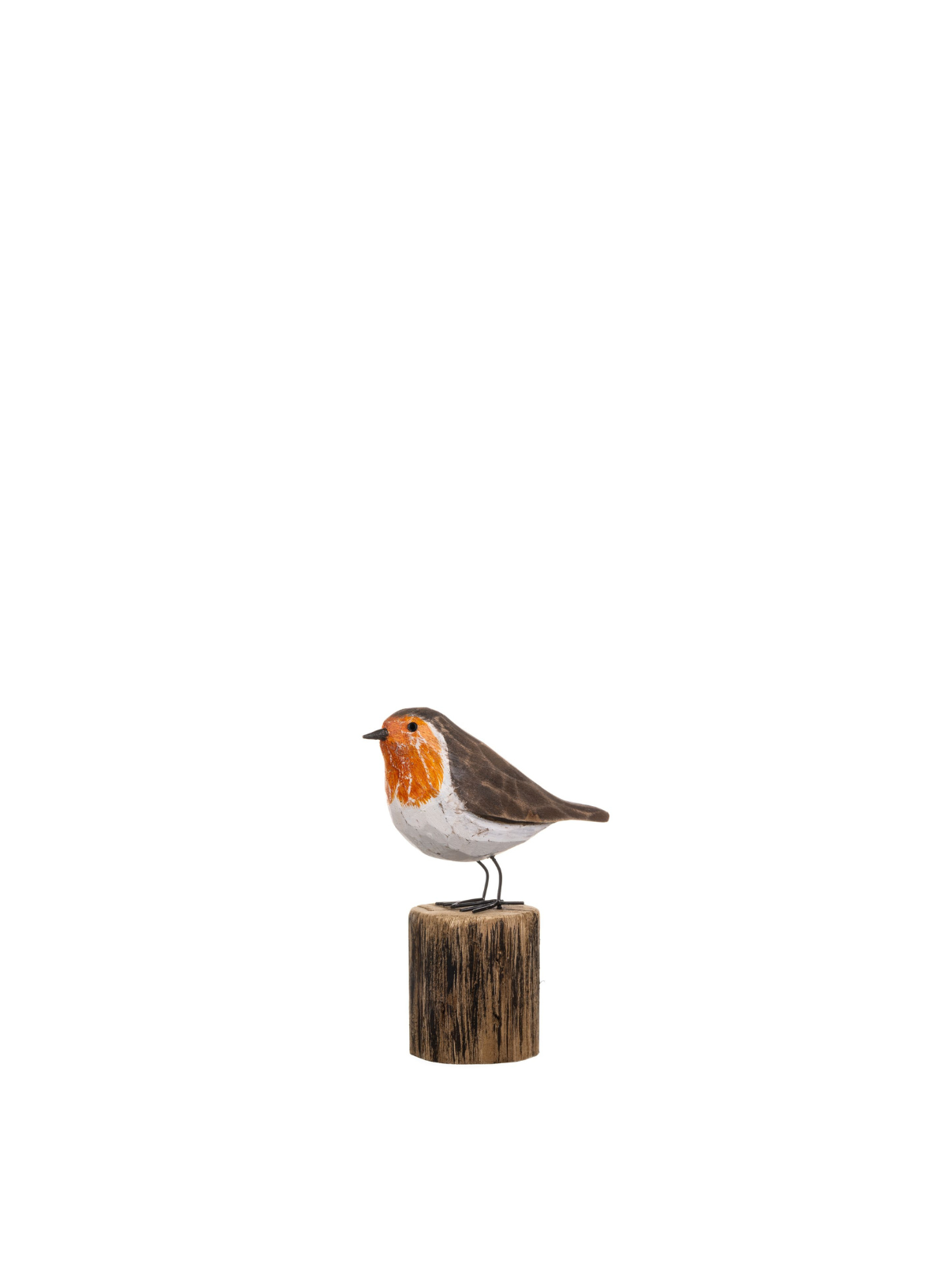Alert Robin on Log from Shoeless Joe