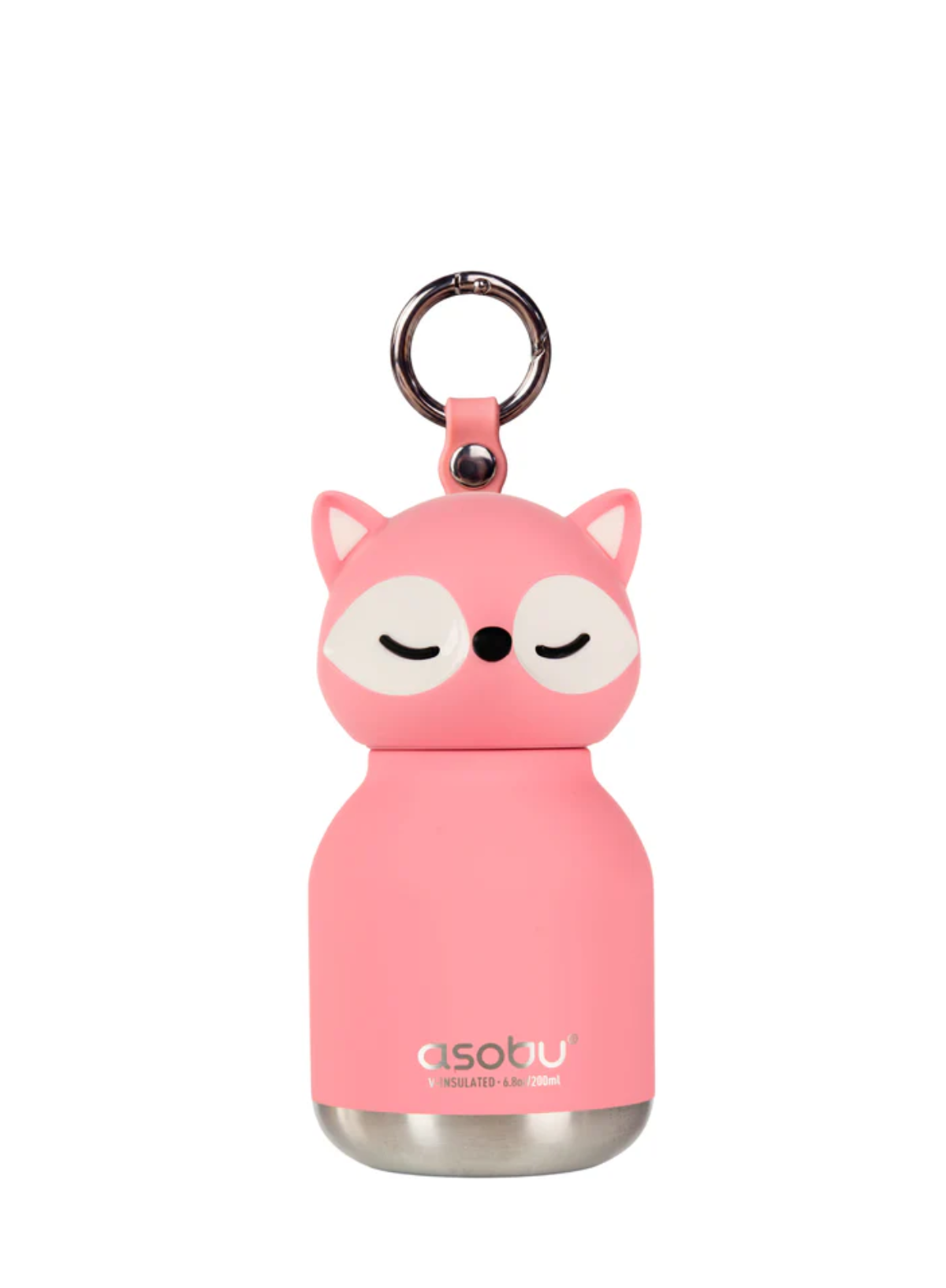 Asobu Pink Fox Mini Bestie Stainless Steel Water Bottle