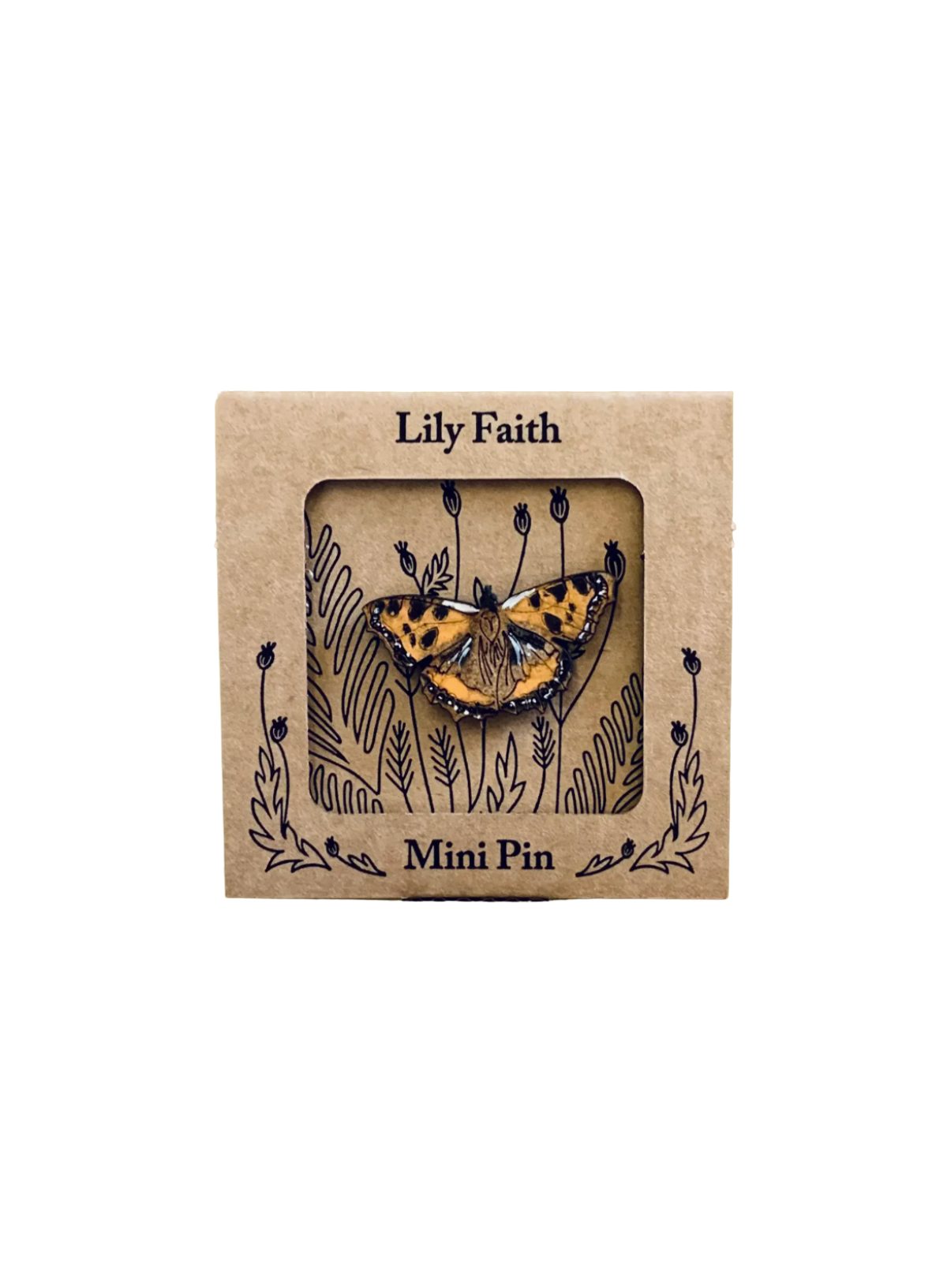 Tortoiseshell Butterfly Mini Pin from Lily Faith