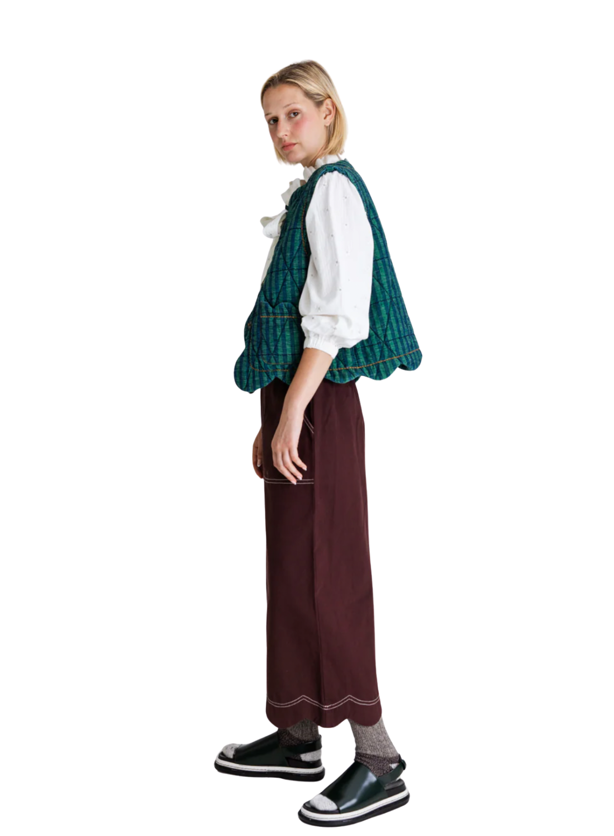 Estelle Gilet in Fir/Midnight from Bonté