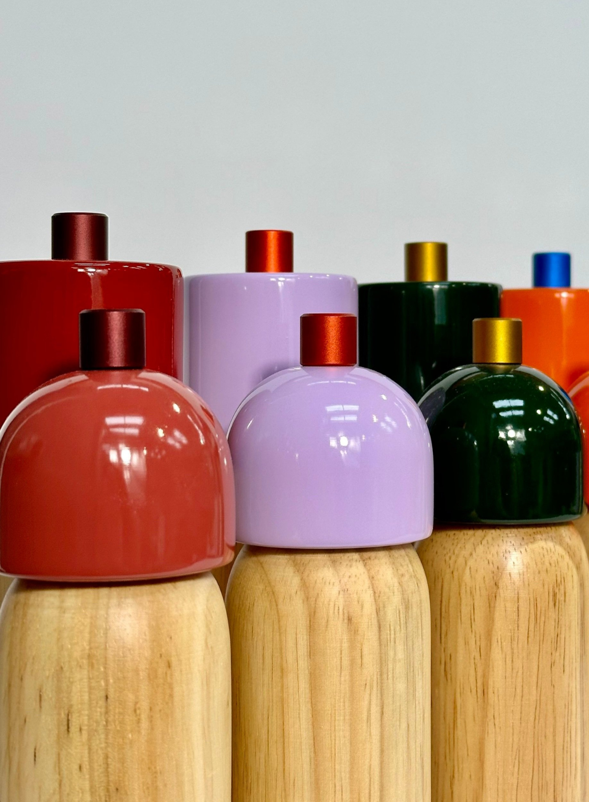 Medium Salt/Pepper Grinder in Red & Red from MÆGEN