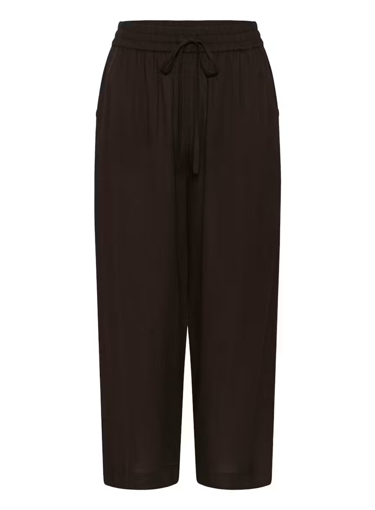 Kaffe Milia Cropped Wide Pants Brown