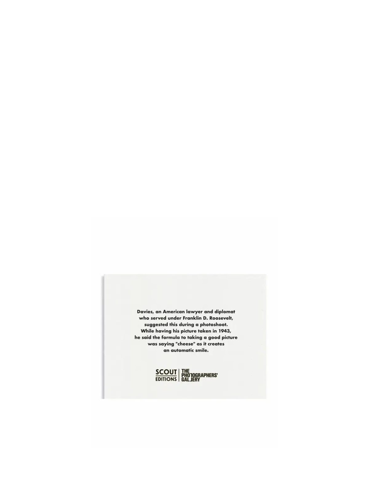 Camera Mini Card from Scout Editions