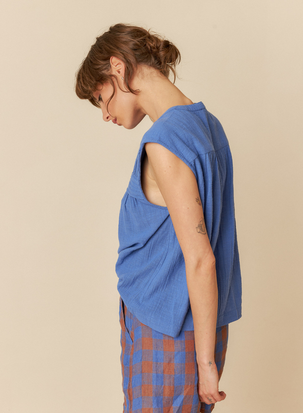 Sleeveless Top in Cobalt Blue from Indi & Cold