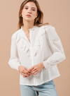 Maxime Blouse in Ecru from Grace and Mila