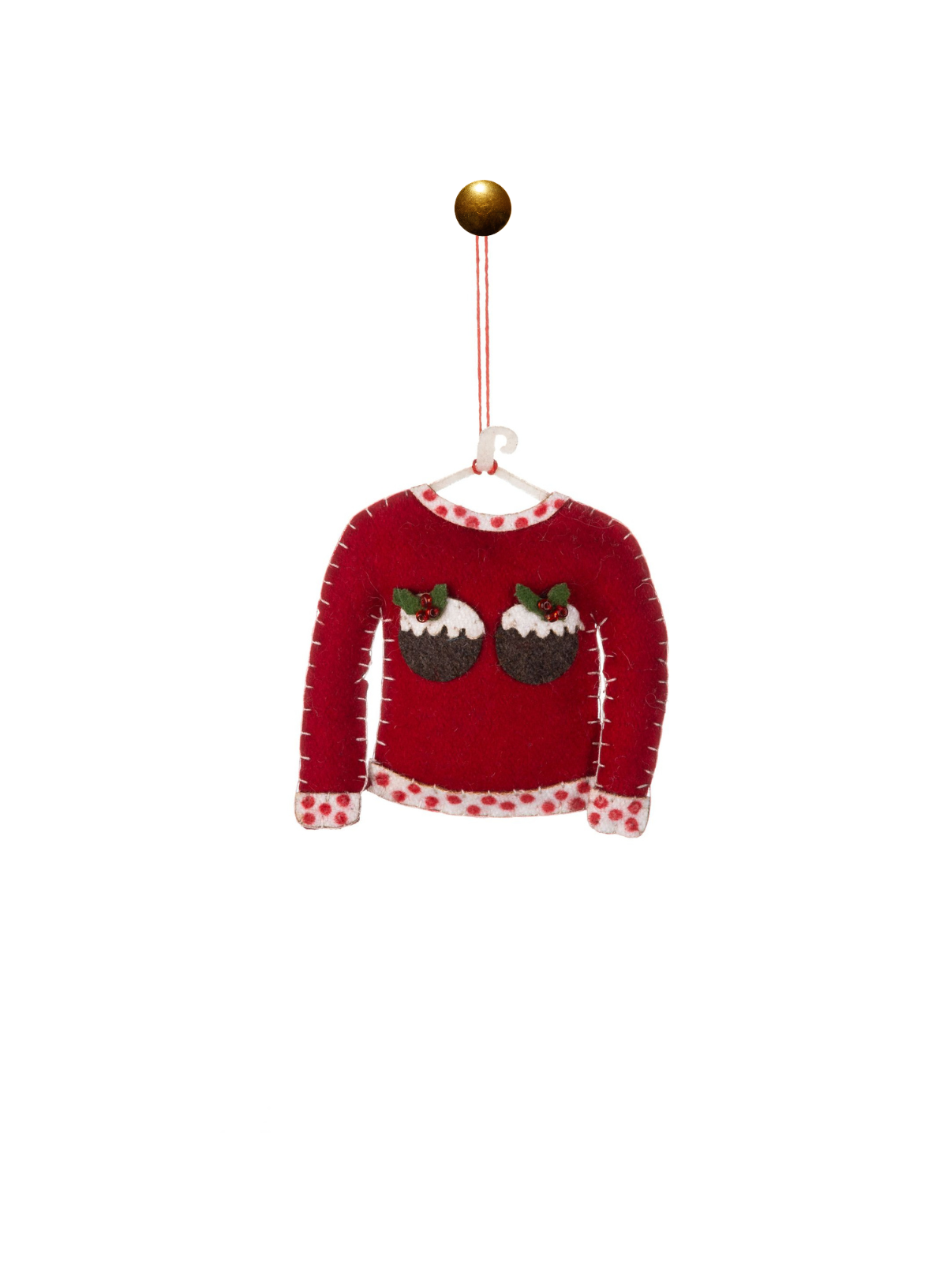 Felt Christmas Pudding Jumper from Shoeless Joe