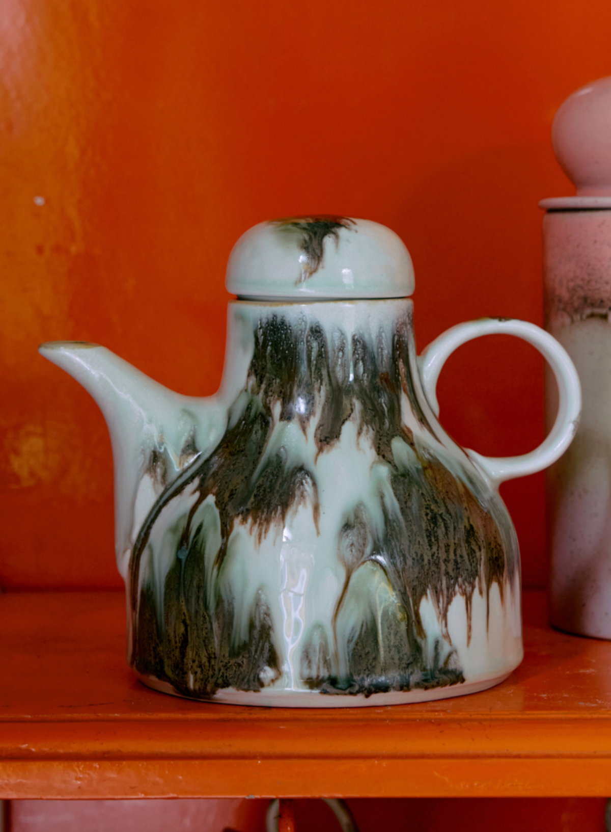 HK Living 70s Ceramics Coffee Pot in Tide