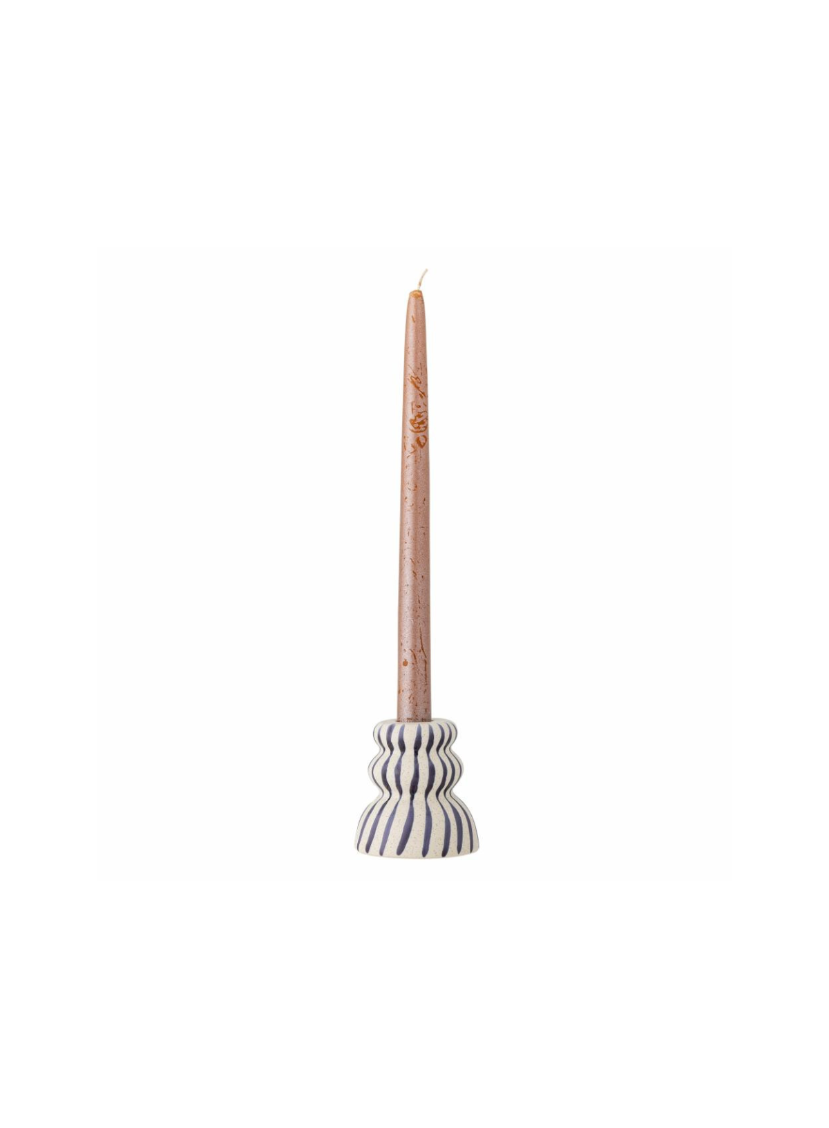 Gabin Blue Candle Holder from Bloomingville