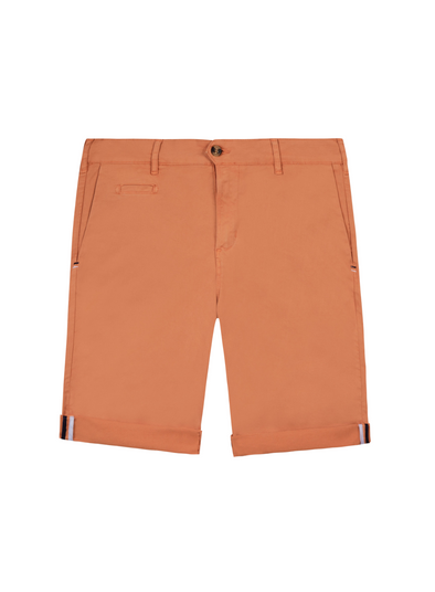 Saulieu Cotton Shorts in Orange from Faguo