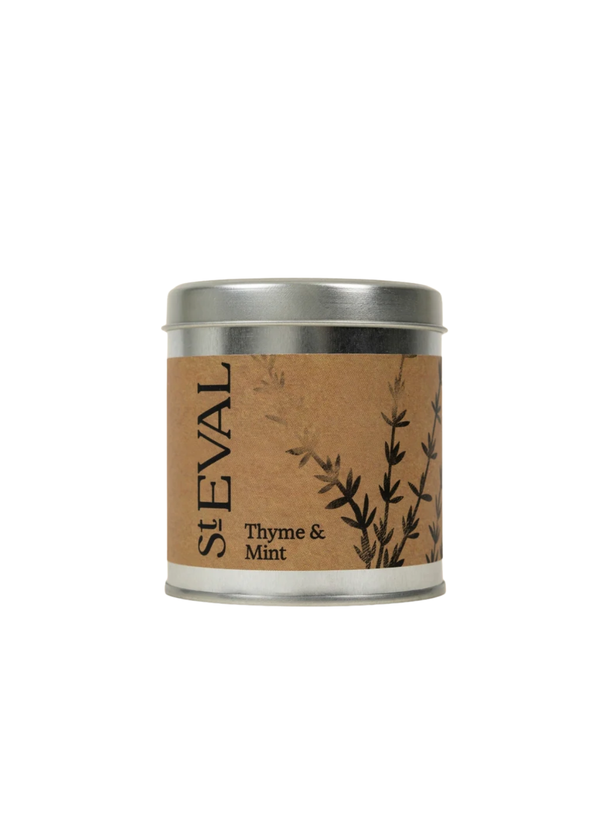 St Eval Scented Tin Candle - Thyme & Mint