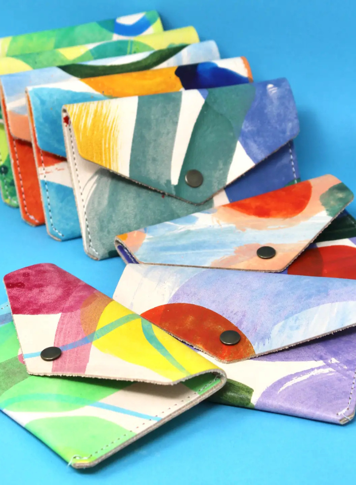 Hand Painted Popper Purse from Ark