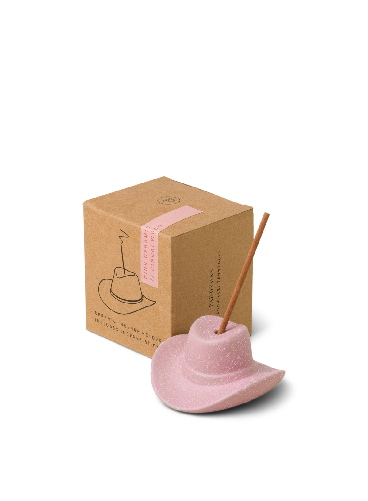 Paddywax Cowboy Hat Incense Holder in Pink