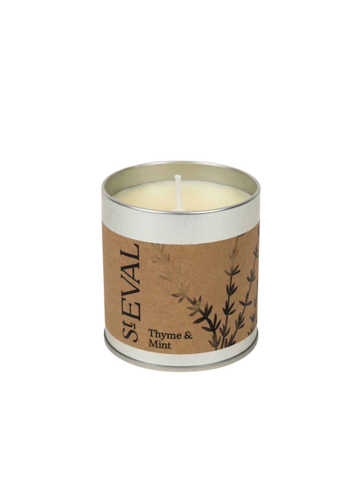 St Eval Scented Tin Candle - Thyme & Mint