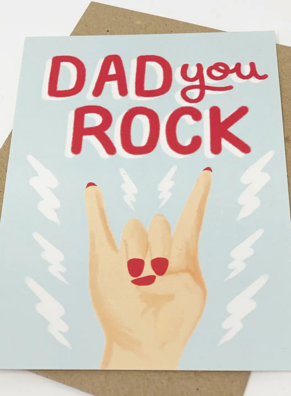 Dad You Rock Card from Lomond Paper Co