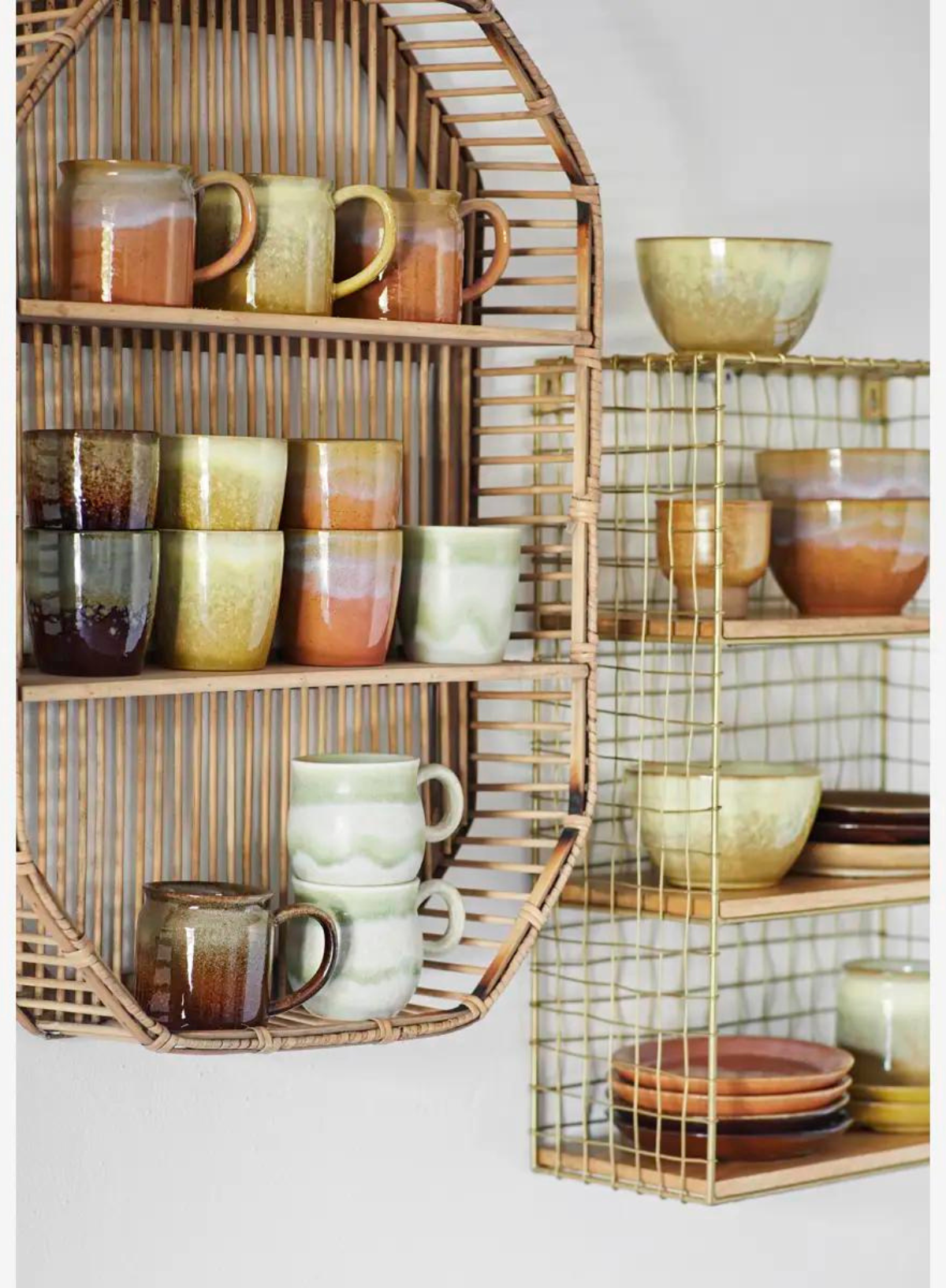 Multi Coloured Stoneware Bowl from Madam Stoltz