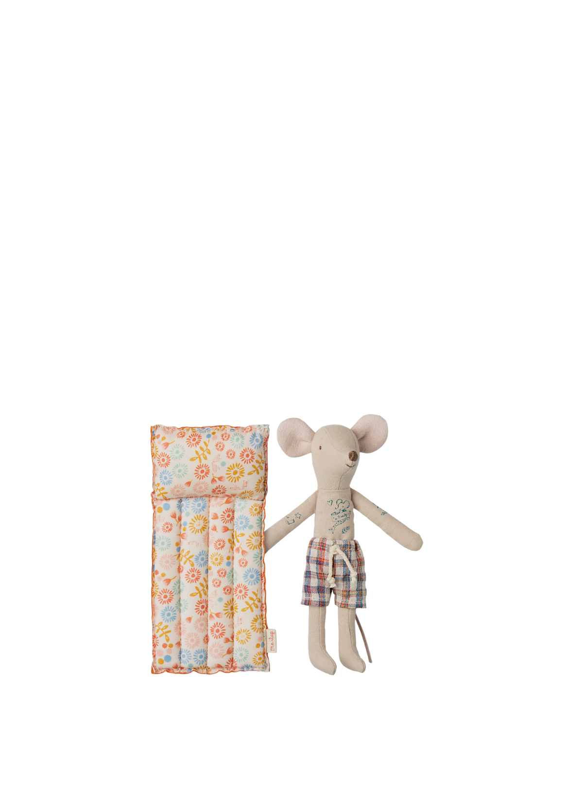 Beach Mouse with Air Mattress, Dad, Flower from Maileg