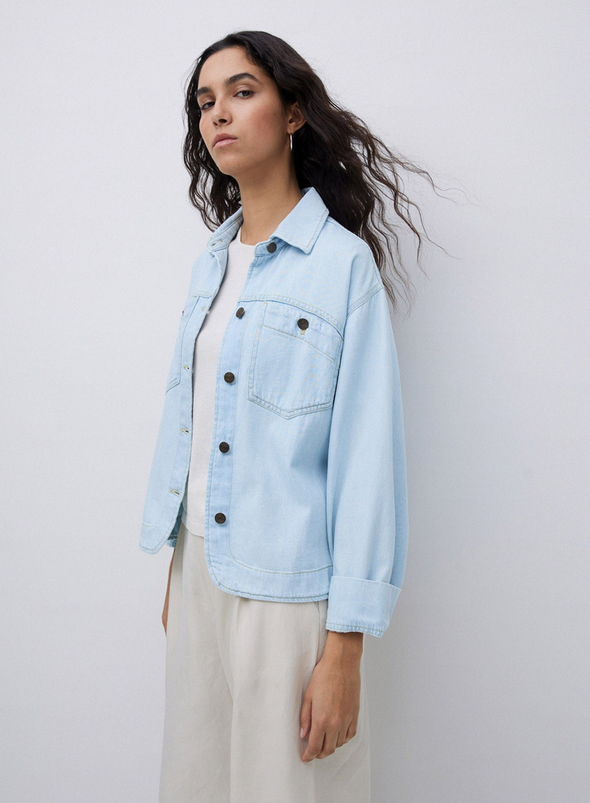Laguna Denim Jacket in Indigo from Yerse