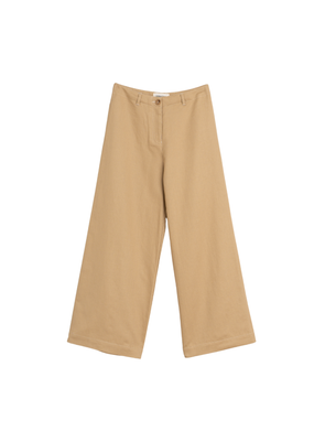 Wide Leg Trousers in Beige from Indi & Cold