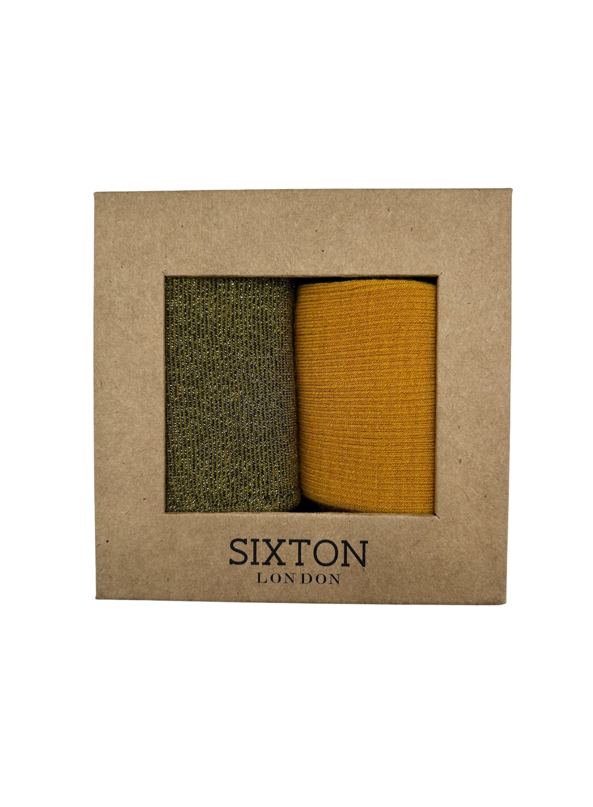 Olive Tokyo and Barcelona Mustard Sock Box Duo from Sixton